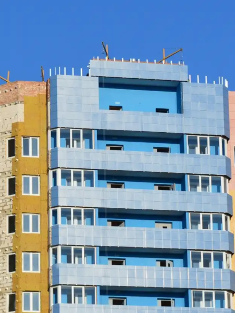 Exterior Insulation Being Installed on Multi-Family Building in St. Petersburg, FL